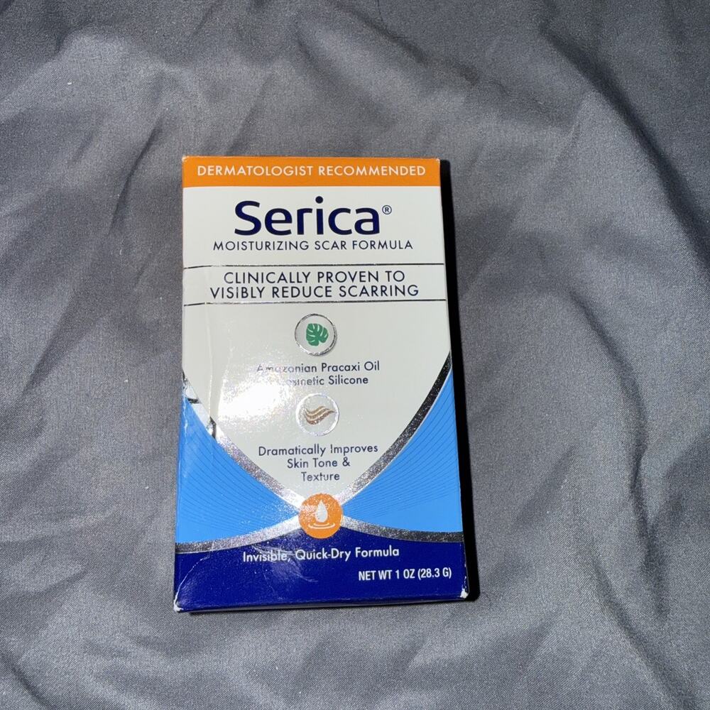 NEW Serica Moisturizing Scar Gel Advanced Silicone Quick Drying Formula 1oz NIB